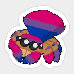 Bisexual Peacock Spider Sticker